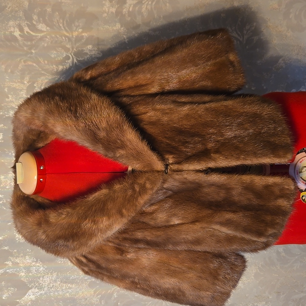 Vintage Simpson's Brown Mink Fur Stole Shrug